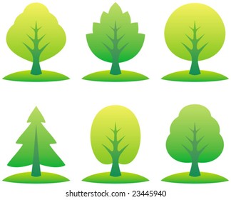 Vector trees illustration