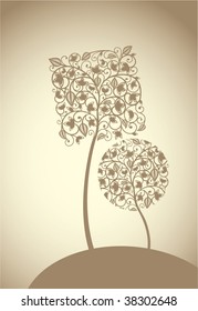 vector trees illustration
