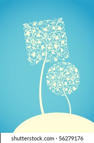 vector trees illustration