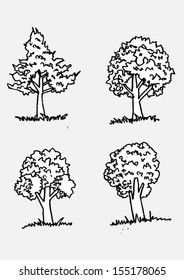 Vector trees with leaves 