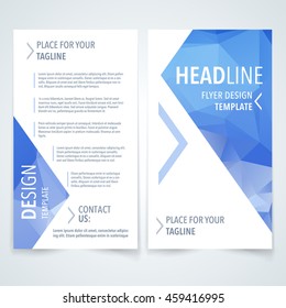 vector trendy advertisement advertisement or folder design pattern with blue polygon texture on white scene white abstract background scene digital performance trendy business blue fancy print concept