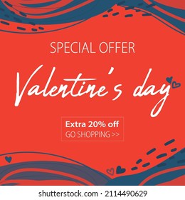 Vector of trendy artistic templates.Vector fashion backgrounds for valentine's day.
