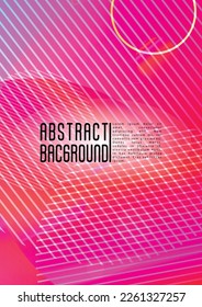 Fondo de moda vectorial con círculos holográficos de malla degradada. Diseño de plantillas gráficas de Hipster con líneas, puntos, formas redondeadas. Estilo de innovación para tu portada comercial.