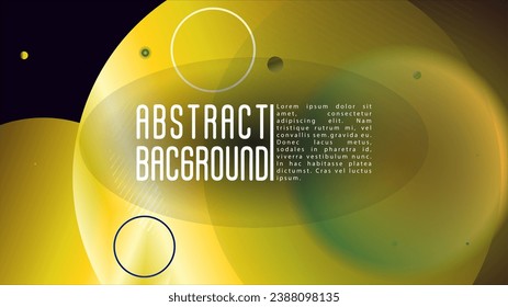 Vector Trendy Background with Gradient Mesh Holographic Circle Hipster Graphic Template Design with Lines, Dots, Round Shapes. Simple Style for your Business Poster.