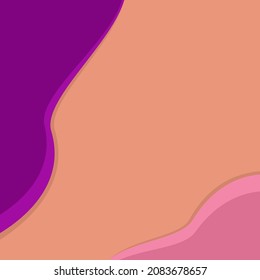 Vector - Trendy color of the year 2022, Violet, coral and pink. Copy space for any text design. Modern design.