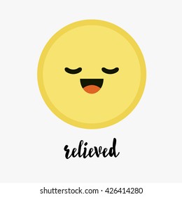Vector Trendy Cute Believed Emoticon
