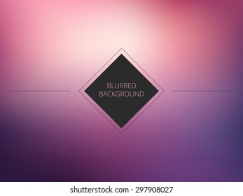 Vector trendy dark pink blurred background. Blurred romantic design