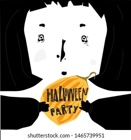 Vector trendy flat style. Cartoon abstract character. Brush, dot. Unique artwork for your design. Beer. Vector people. Oktoberfest. Woman face.