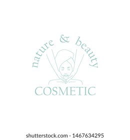 Vector trendy hand drawn beauty, organic cosmetics, alternative medicine,spa