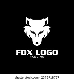 Logotipo de cabeza de zorro rojo moderno y moderno con un estilo plano. Logo de Fox.