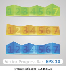 Vector Trendy Navigation With Origami
