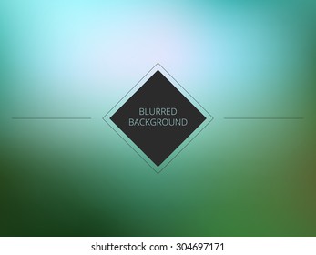 Vector trendy sea color blurred background. Blurred design