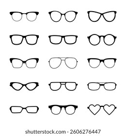 vector trendy sunglasses glasses collection isolated