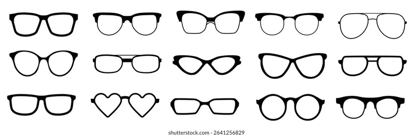 vector trendy sunglasses glasses collection isolated