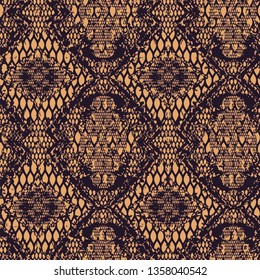 Vector trendy vintage lace damask motifs  carpet, rug, flooring pattern design. Abstract texture. Ornament Print. Fabric, Cloth, Scarf, Wallpaper, Wrapping. 
