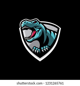 VECTOR T-REX ILLUSTRATION FOR ESPORTS LOGO 