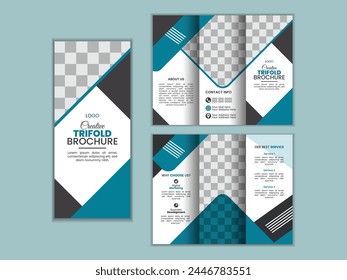 Vector tri fold brochure Design Layout.