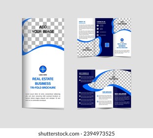 Vector Tri fold  real estate brochure design