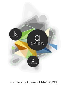 Vector triangle abstract background with wire triangular elements, low poly concept, minimal modern illustration