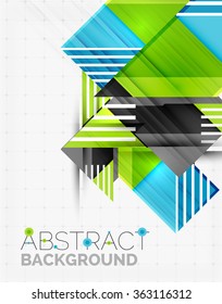 Vector triangle background