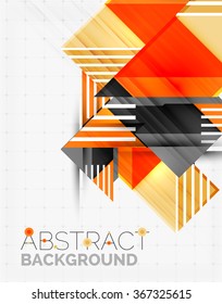 Vector triangle background