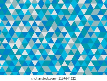 Vector triangle background blue theme