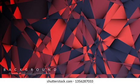 Vector triangle background with a combination of dark red. Geometric illustration style with gradients and transparency.