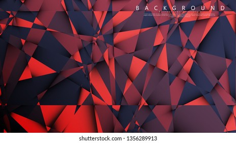 Vector triangle background with a combination of dark red. Geometric illustration style with gradients and transparency.