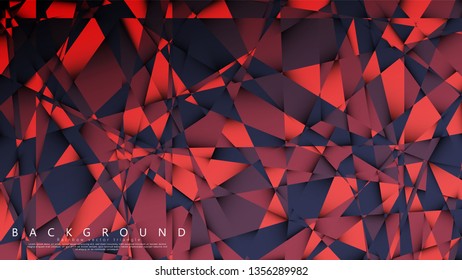 Vector triangle background with a combination of dark red. Geometric illustration style with gradients and transparency.