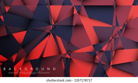 Vector triangle background with a combination of dark red. Geometric illustration style with gradients and transparency.