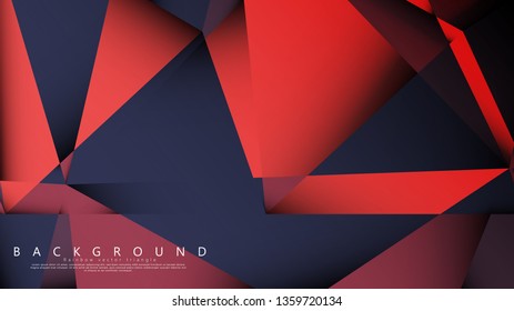 Vector triangle background with a combination of dark red. Geometric illustration style with gradients and transparency.