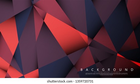 Vector triangle background with a combination of dark red. Geometric illustration style with gradients and transparency.