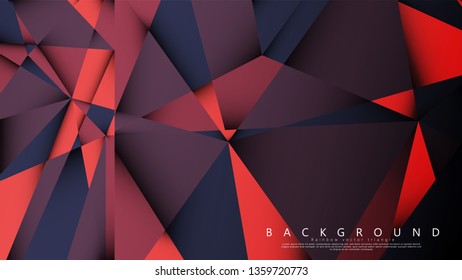 Vector triangle background with a combination of dark red. Geometric illustration style with gradients and transparency.