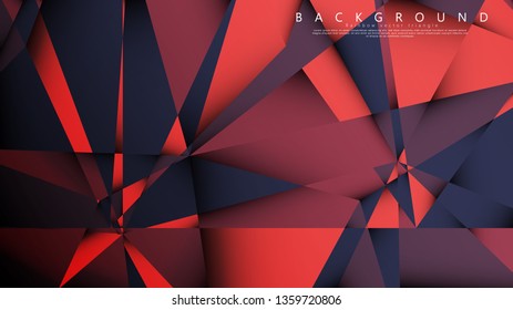 Vector triangle background with a combination of dark red. Geometric illustration style with gradients and transparency.