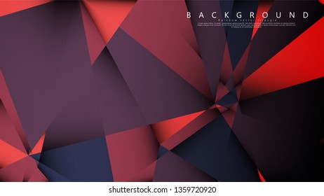 Vector triangle background with a combination of dark red. Geometric illustration style with gradients and transparency.