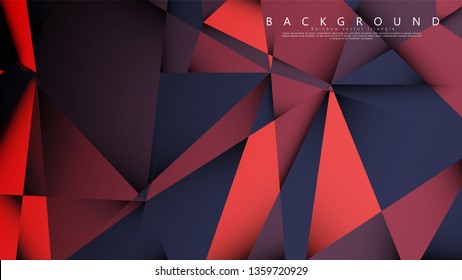 Vector triangle background with a combination of dark red. Geometric illustration style with gradients and transparency.