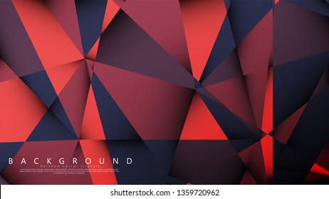 Vector triangle background with a combination of dark red. Geometric illustration style with gradients and transparency.