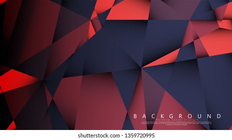 Vector triangle background with a combination of dark red. Geometric illustration style with gradients and transparency.