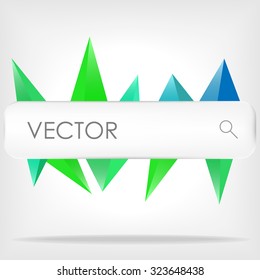 Vector triangle background . Modern banner design template.