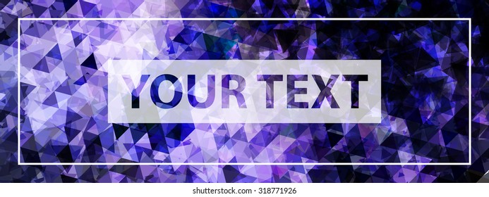 Vector Triangle Background Template Design