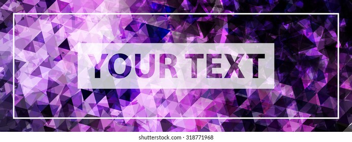 Vector Triangle Background Template Design