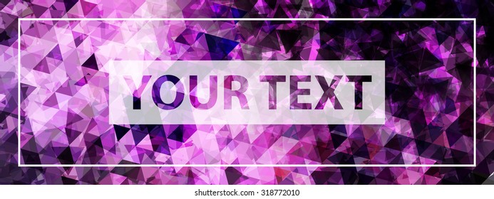 Vector Triangle Background Template Design