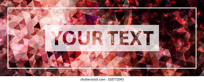 Vector Triangle Background Template Design