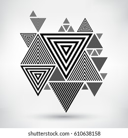 Vector Triangle Background.Abstract Geometric Design Template.