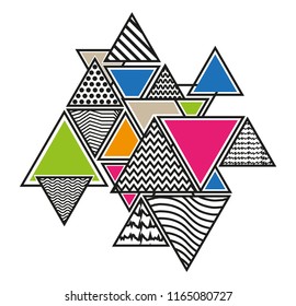 Vector triangle background.Creative  geometric design.