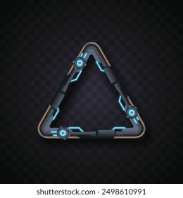 Vector of triangle banner. Simple banner. Futuristic banner set.