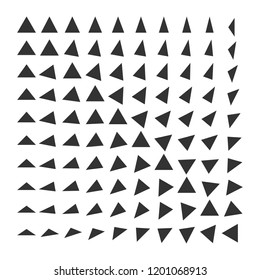 Vector Halftone Abstract Transition Triangular Pattern Stock Vector ...