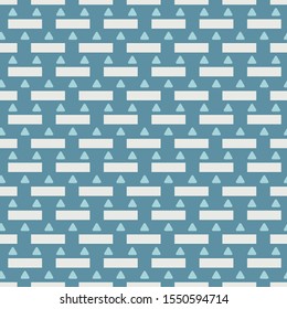 Vector triangle and block seamless pattern background. Perfect for fabric, scrapbooking, wallpaper projects.