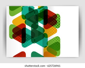 Vector triangle business annual report cover print template. Brochure template layout, abstract cover design annual report, magazine, flyer or booklet. Geometric background