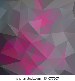 Vector triangle colorful background with transparencies in black and pink